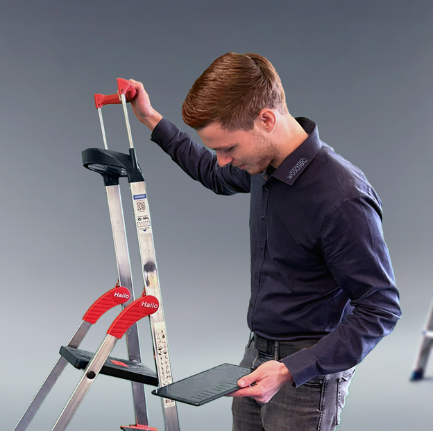 Prüfen von Leitern & Tritten mit der wosatec App Prüfen von Leitern & Tritten mit der wosatec App