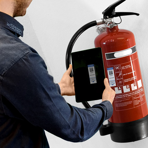 Prüfung von Feuerlöschern mit der wosatec App