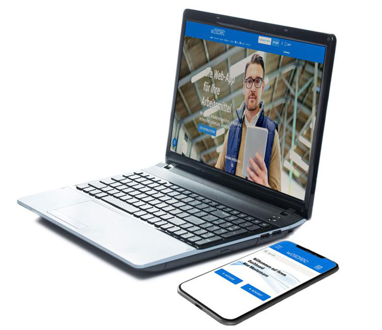 Digitale Arbeitsmittelprüfung mit der Software von wosatec