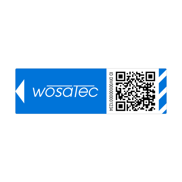 QR-Code-Etiketten 49,5 mm x 15 mm Klein | 50 Stk.
