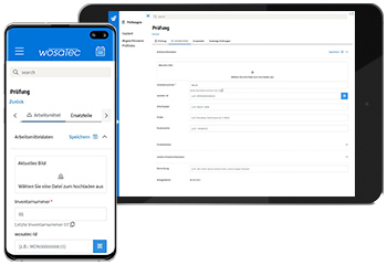 Digitale Arbeitsmittelprüfung per Smartphone und Tablet mit der wosatec App Digitale Arbeitsmittelprüfung per Smartphone und Tablet mit der wosatec App