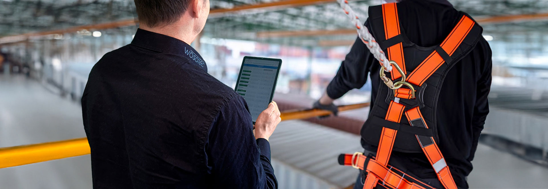 Prüfung von persönlicher Schutzausrüstung gegen Absturz (PSAgA) mit der wosatec App Prüfung von persönlicher Schutzausrüstung gegen Absturz (PSAgA) mit der wosatec App