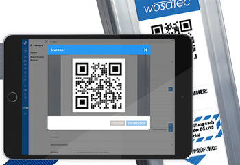 wosatec App | Digitale Arbeitsmittelprüfung | QR-Code wosatec App | Digitale Arbeitsmittelprüfung | QR-Code